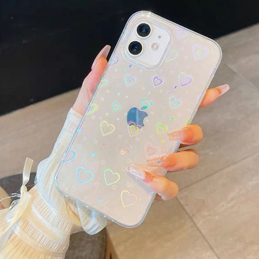 HOLOGRAPHIC HEART CASE